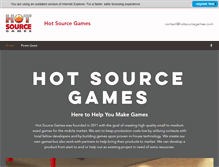 Tablet Screenshot of hotsourcegames.com